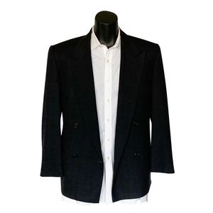 Giorgio Armani 100% Wool Navy Blue Sports Jacket